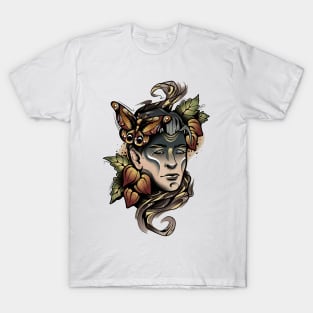 moth and flower T-Shirt